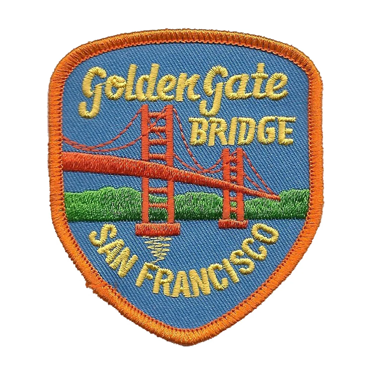Golden Gate Bridge San Francisco Patch Iron On California Souvenir - Badge Emblem Applique Accessory