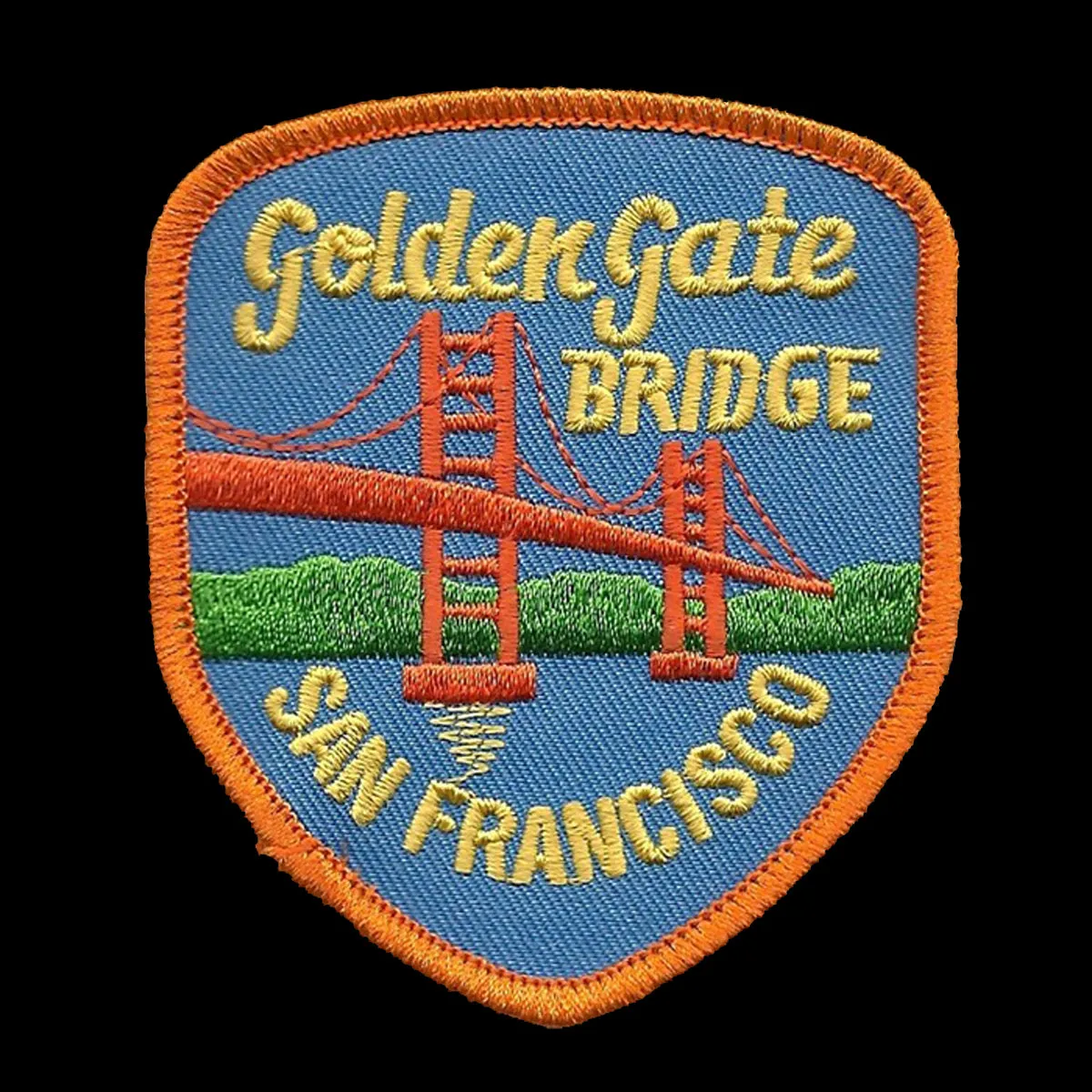 Golden Gate Bridge San Francisco Patch Iron On California Souvenir - Badge Emblem Applique Accessory