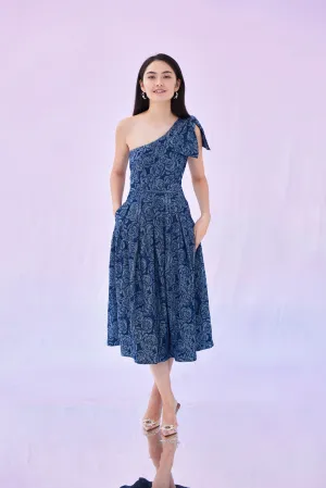 Gwenette Denim Rose Dress