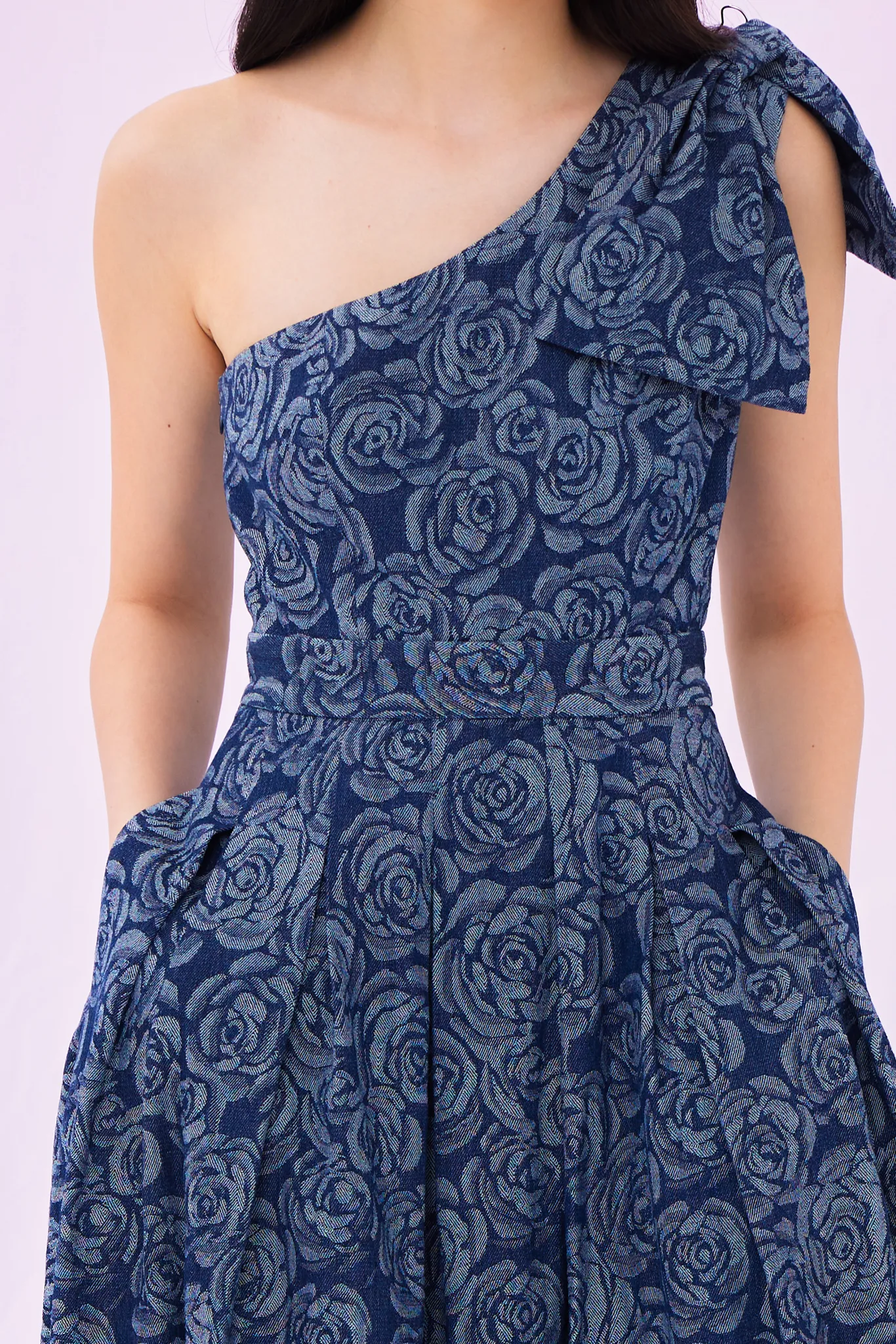 Gwenette Denim Rose Dress