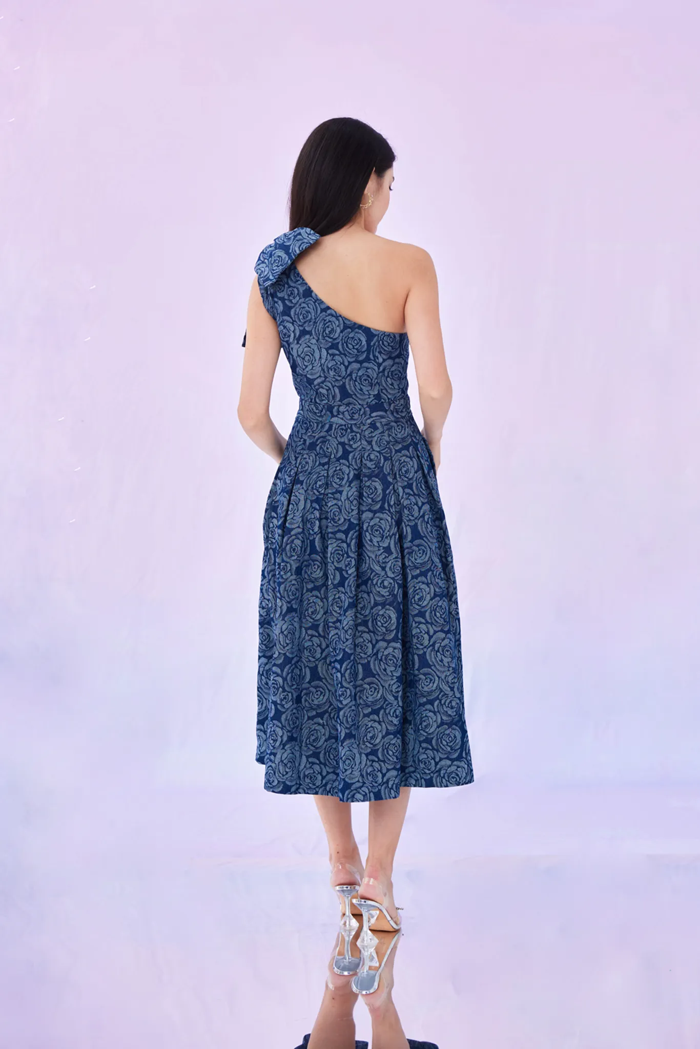 Gwenette Denim Rose Dress