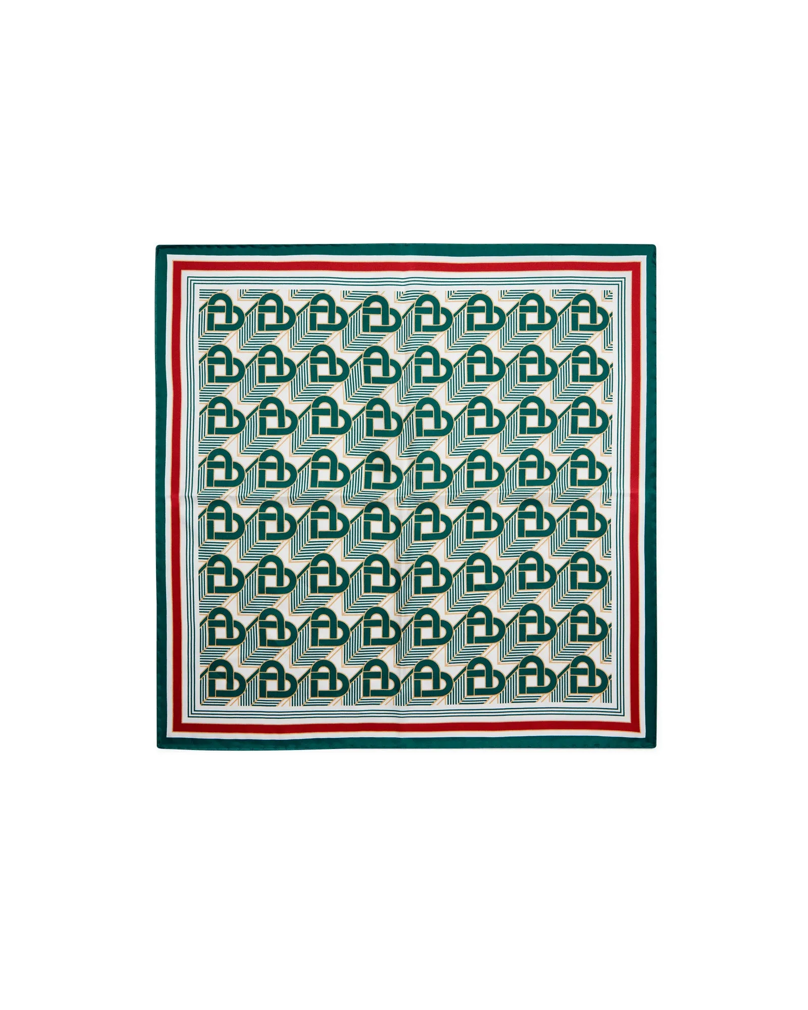 Heart Monogram Medium Silk Scarf