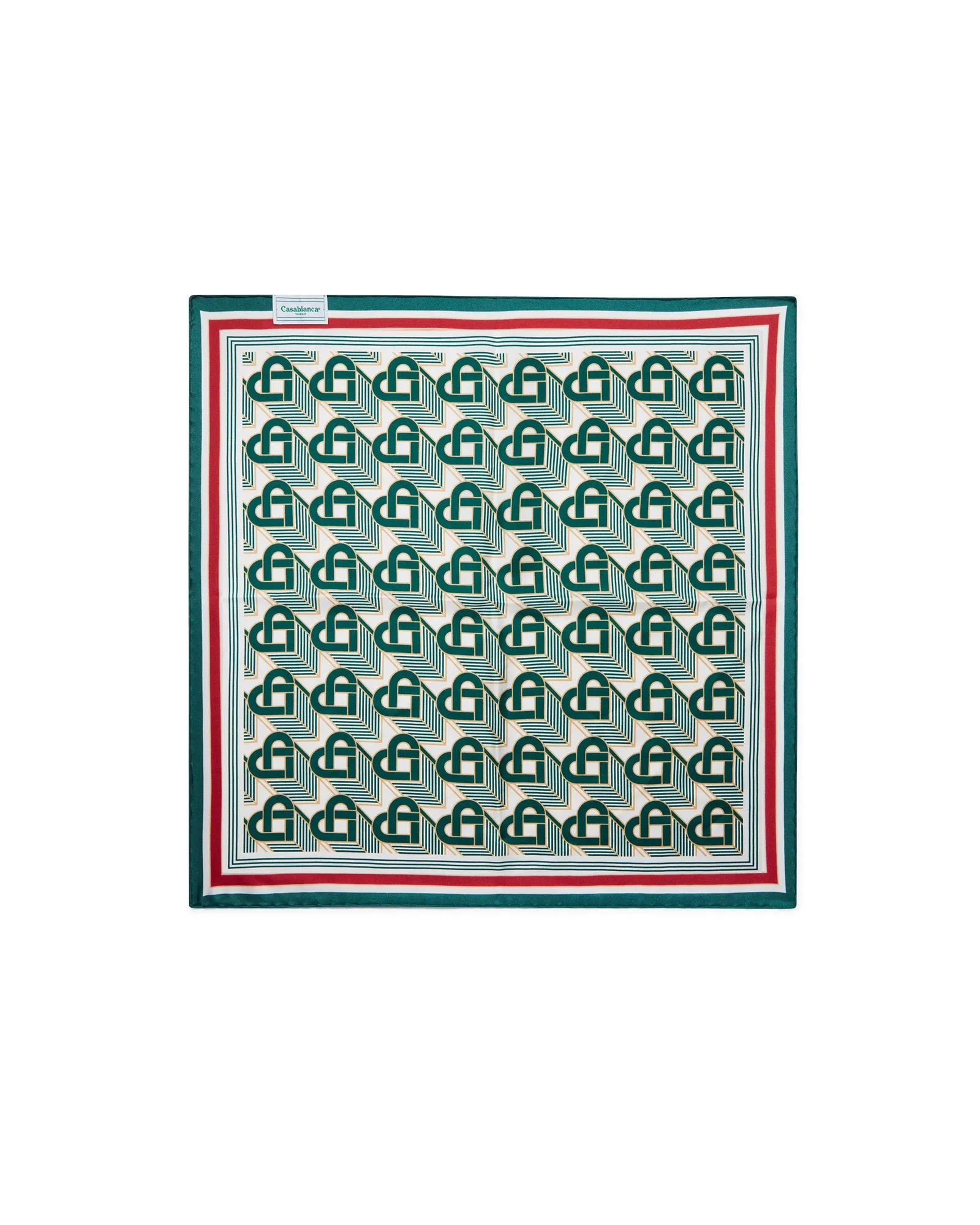 Heart Monogram Medium Silk Scarf