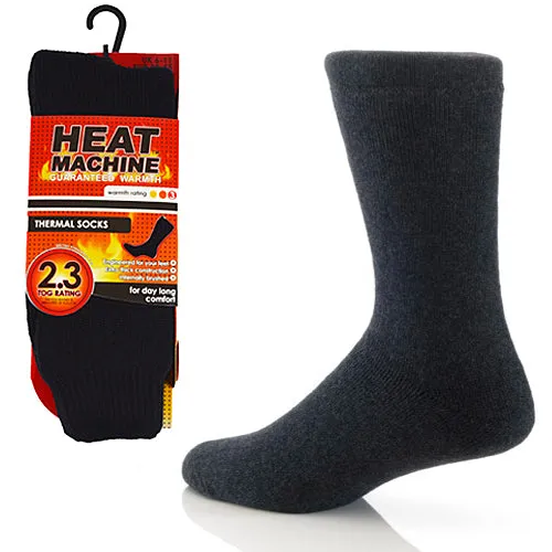 Heat Machine 2.3 TOG Mens Thermal Socks Brushed Inside