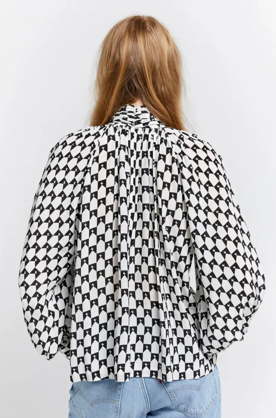 Karen Walker - Meadow Bow Top Monogram Black