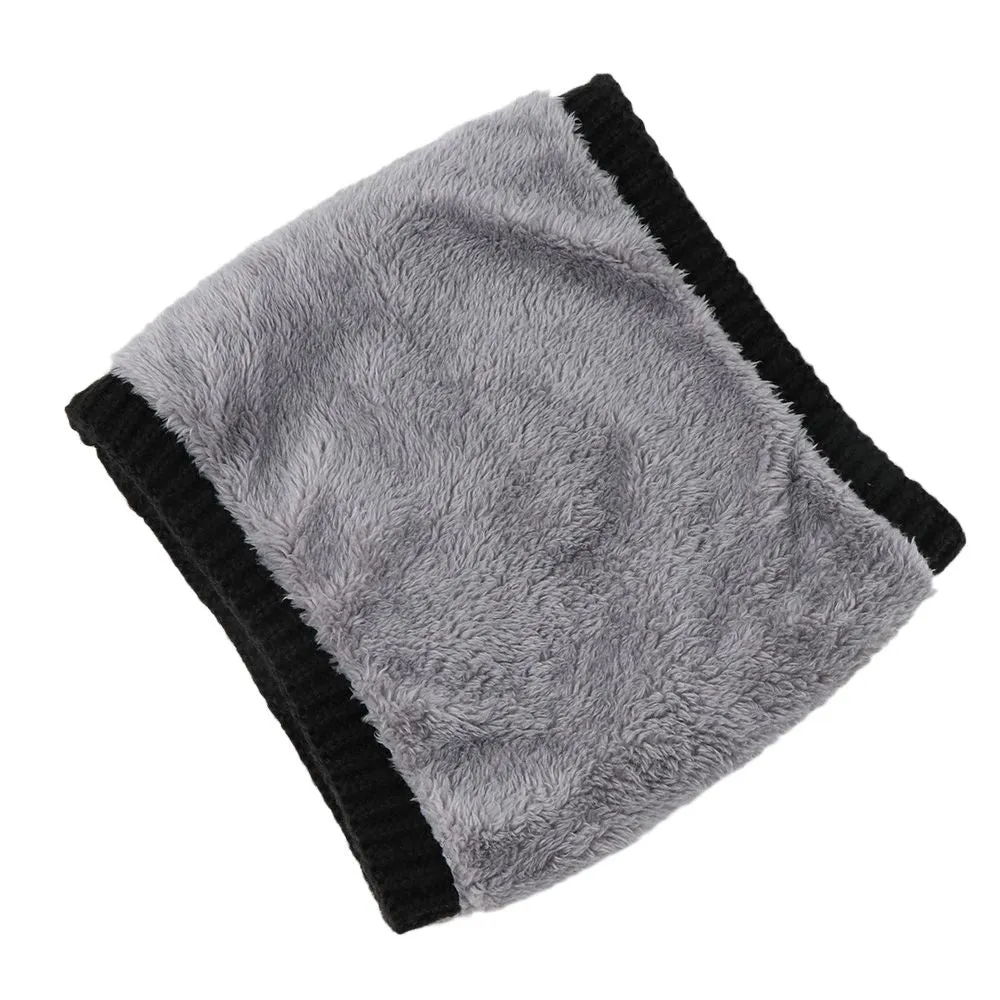 Knit Neck Warmer Soft Inner Layer 13 Colors/Patterns 20" Circumference