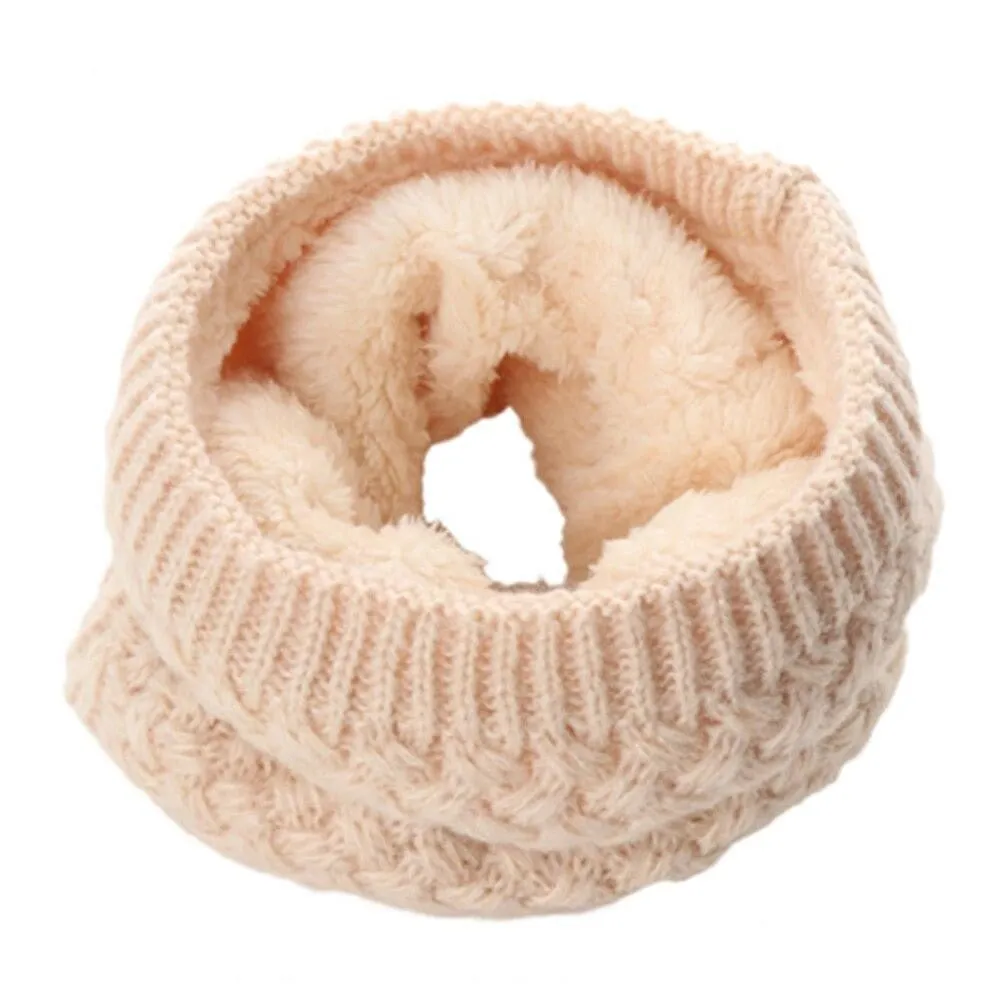 Knit Neck Warmer Soft Inner Layer 13 Colors/Patterns 20" Circumference