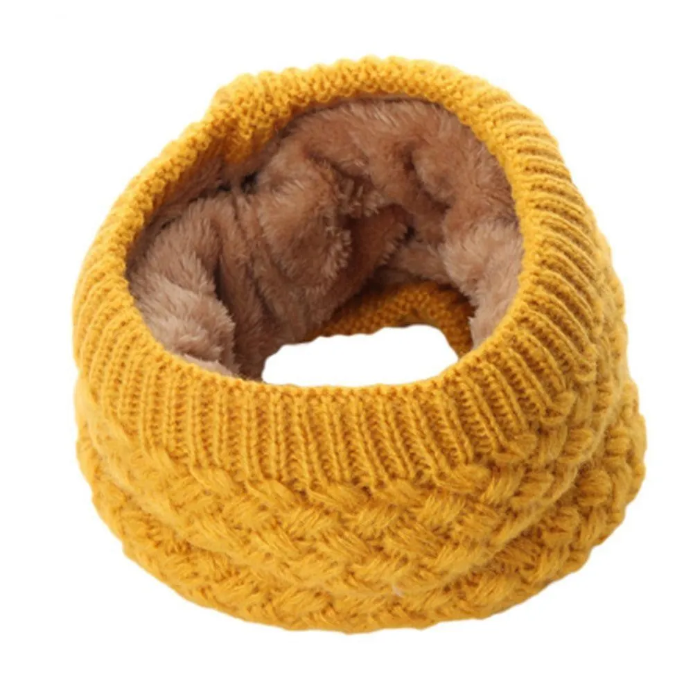 Knit Neck Warmer Soft Inner Layer 13 Colors/Patterns 20" Circumference