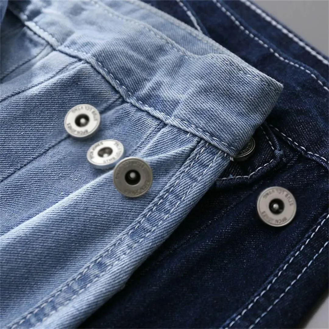 Korean Retro Long Maxi Denim Skirts High Waist Pockets Split Pleated Jeans Skirts