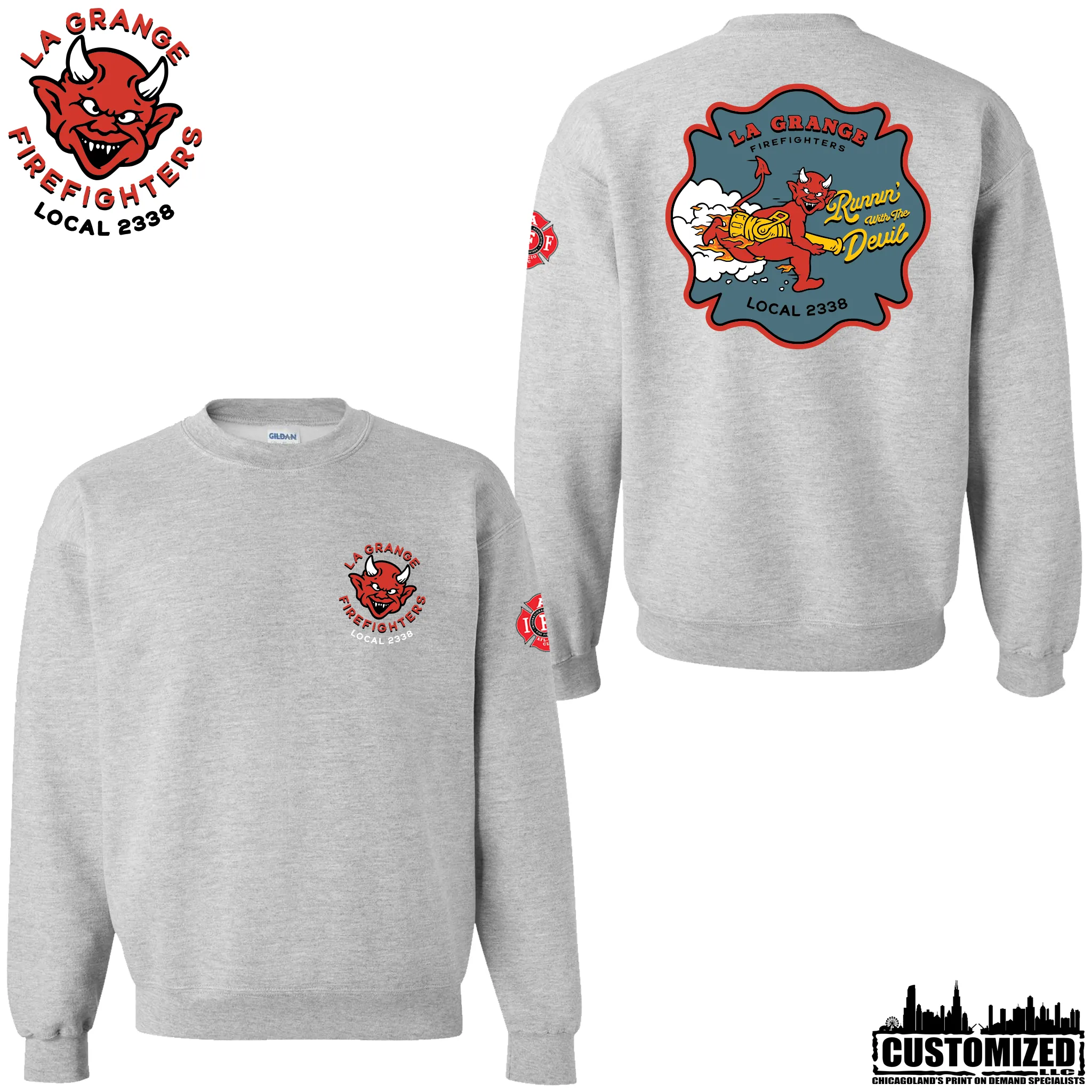 La Grange FD Duty Crewneck - Sport Grey