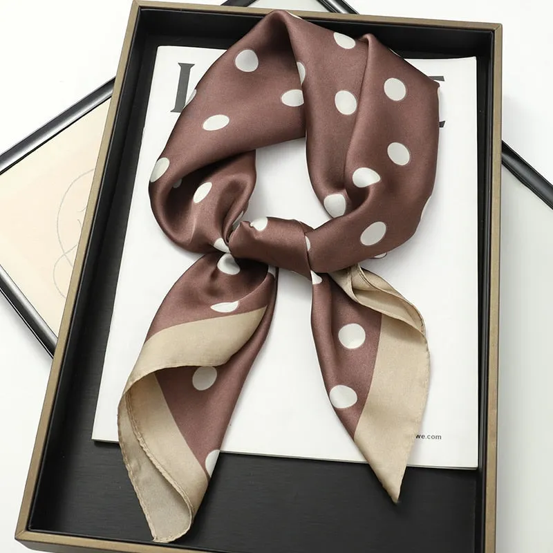 Lady Glams Silk Square Women Neck Scarves - Bandana