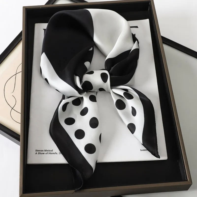 Lady Glams Silk Square Women Neck Scarves - Bandana