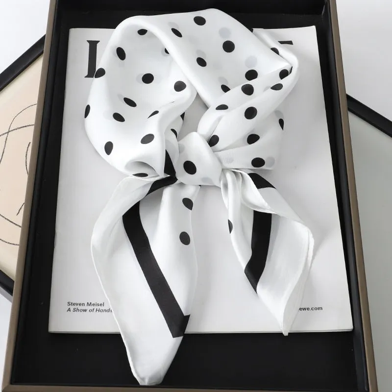Lady Glams Silk Square Women Neck Scarves - Bandana