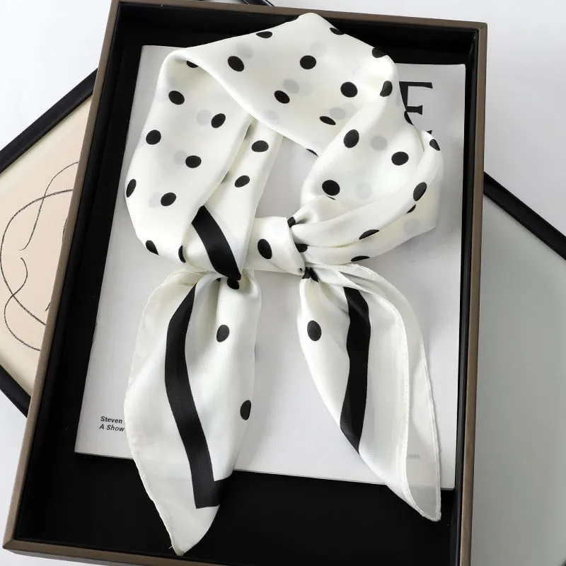 Lady Glams Silk Square Women Neck Scarves - Bandana