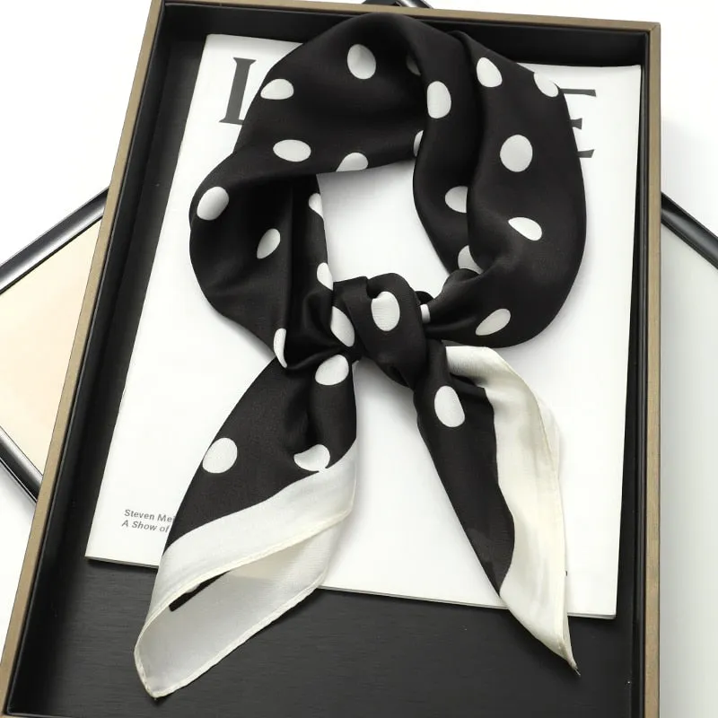 Lady Glams Silk Square Women Neck Scarves - Bandana