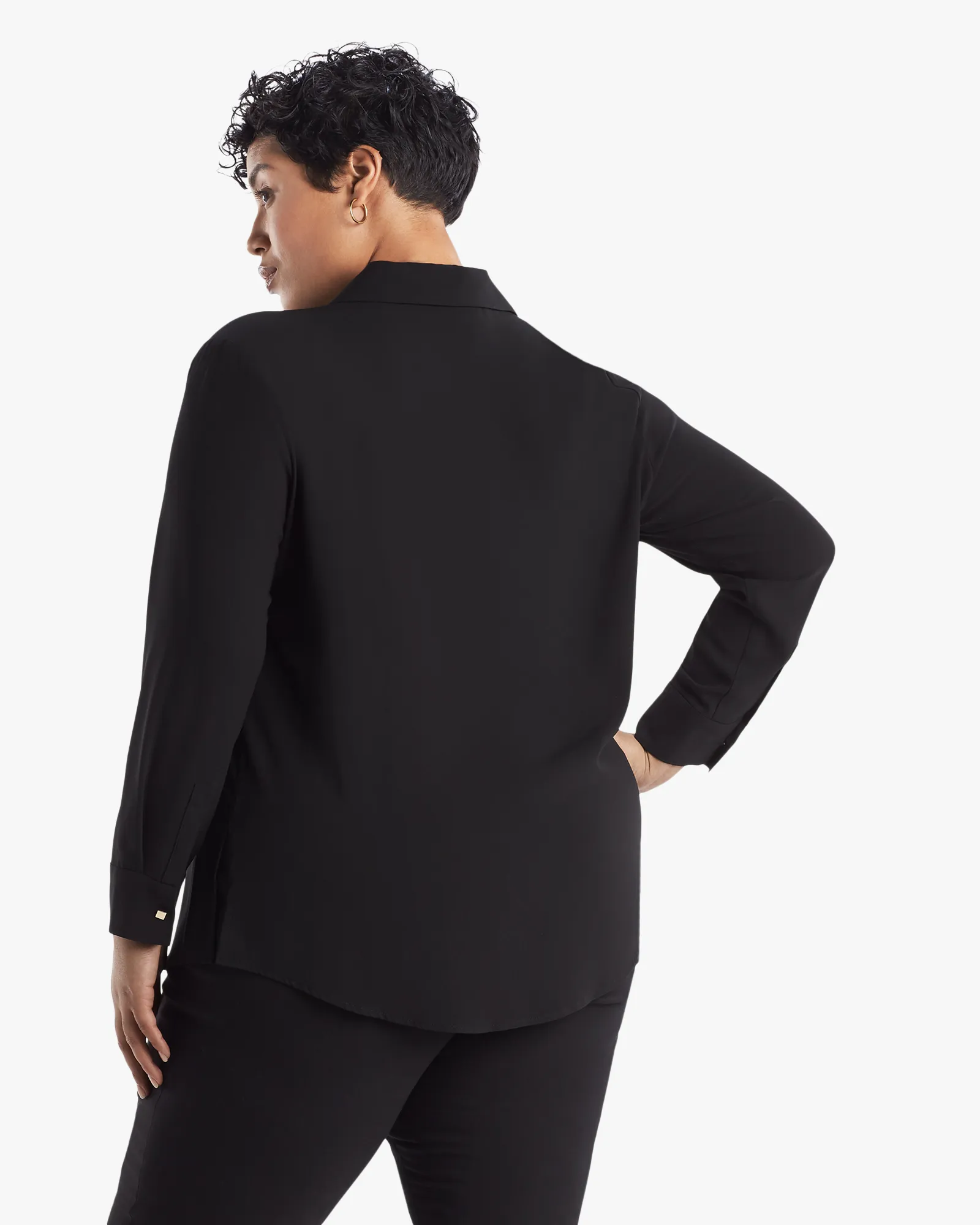 Lagarde Button-Up Top | Black