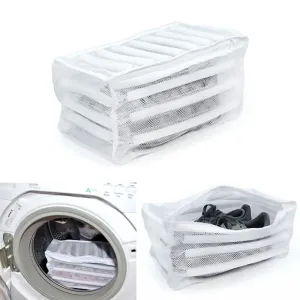 Laundry Footwear Sneaker Washer Dryer White Mesh Wash Bag Shoe Lingerie Clothes