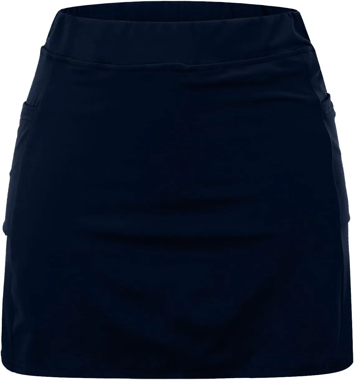 LCMTWX Lightweight High Waist Mid Waist Culottes Short Skirts Skinny Pants High Waisted Pleated Sports Skort with Pockets