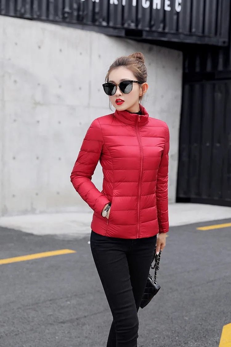 Light Duck Down Puffer Coat