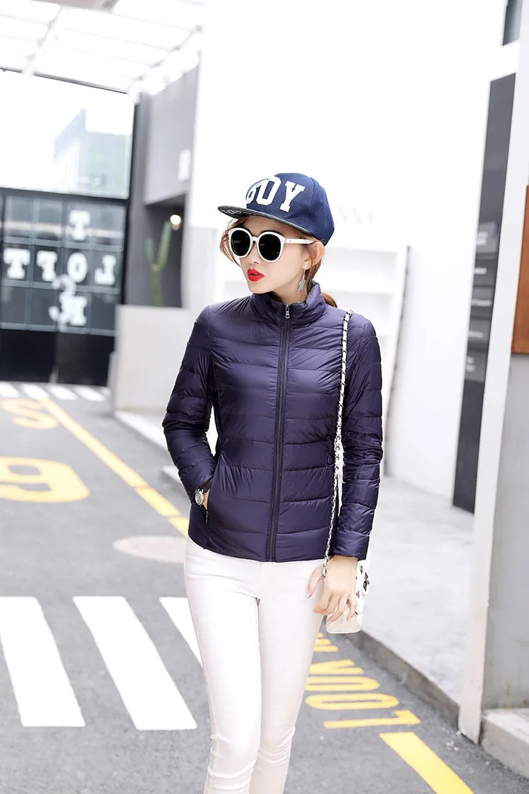 Light Duck Down Puffer Coat