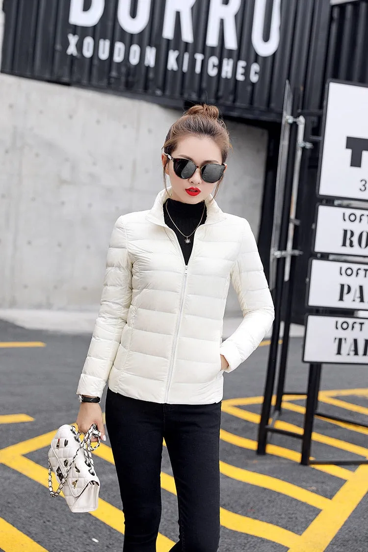 Light Duck Down Puffer Coat