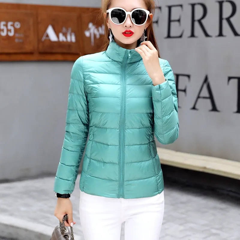 Light Duck Down Puffer Coat