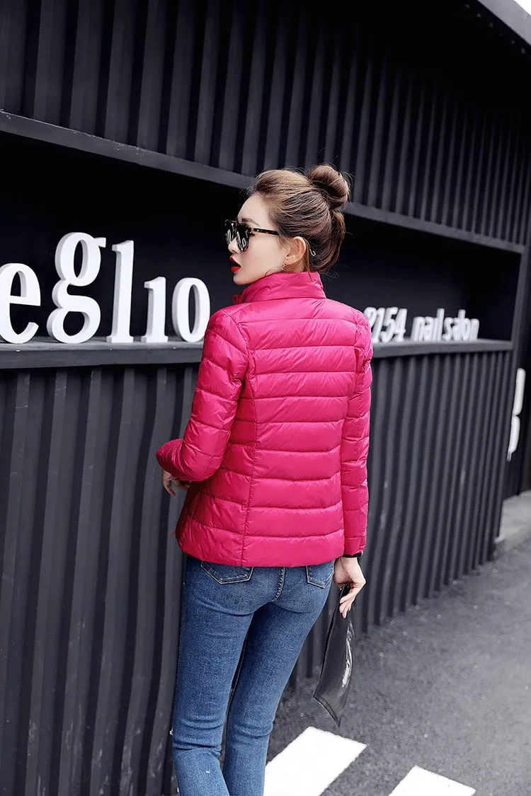 Light Duck Down Puffer Coat