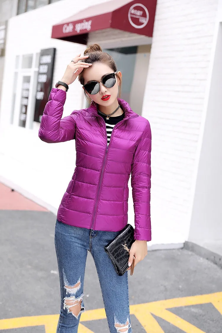Light Duck Down Puffer Coat