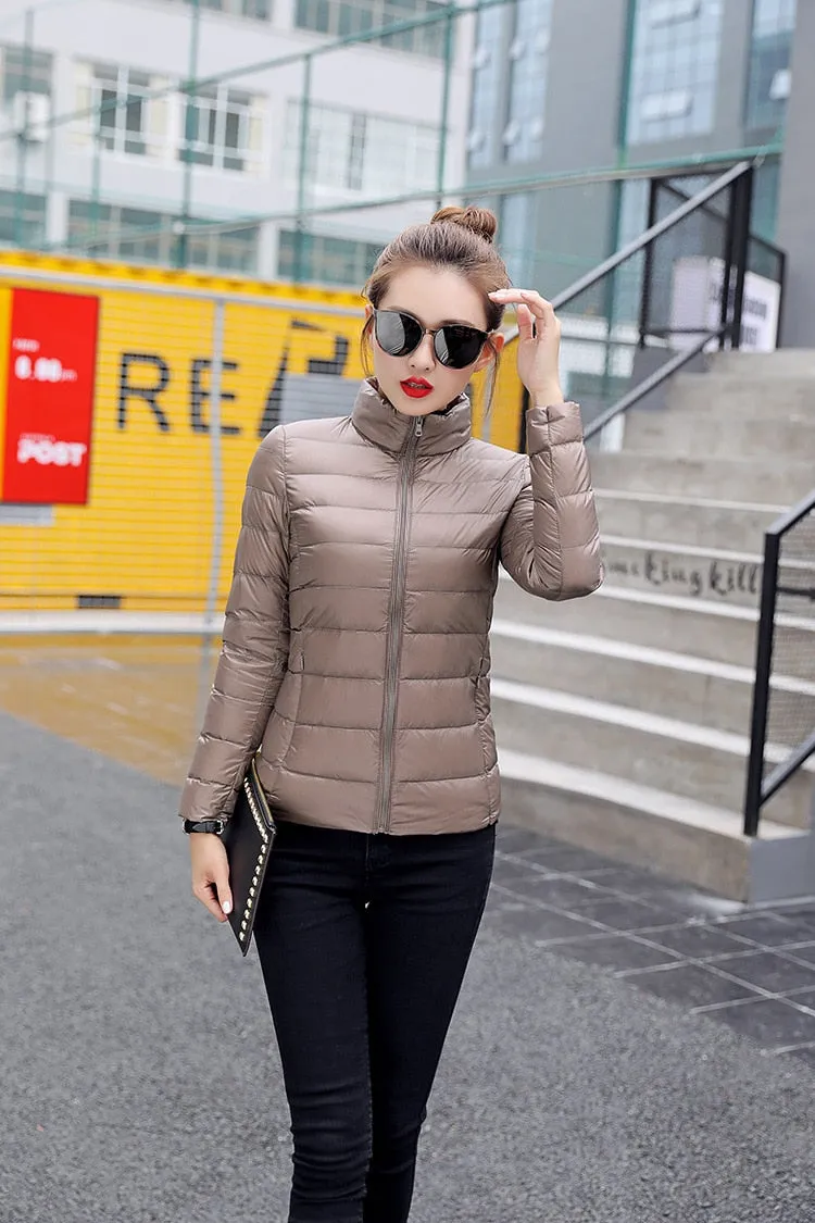 Light Duck Down Puffer Coat