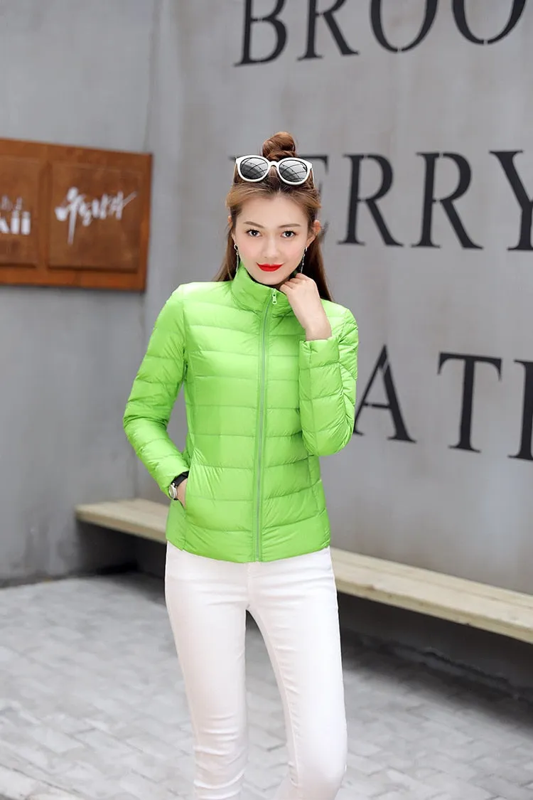 Light Duck Down Puffer Coat