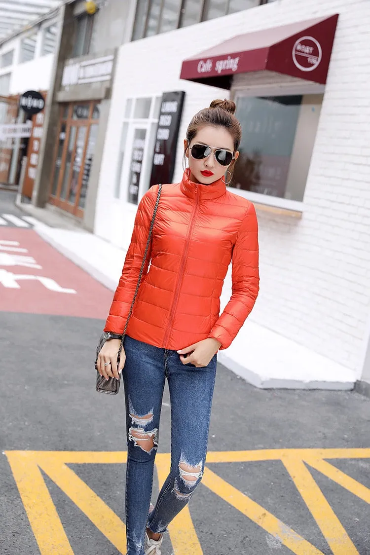 Light Duck Down Puffer Coat