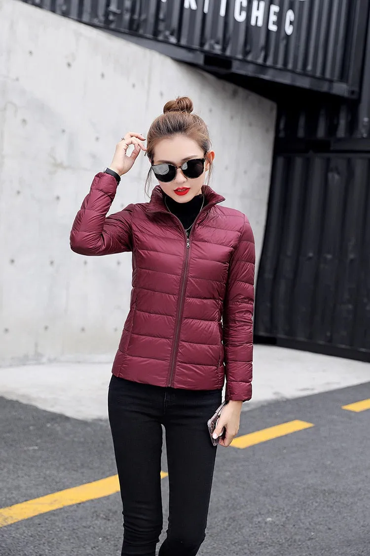 Light Duck Down Puffer Coat