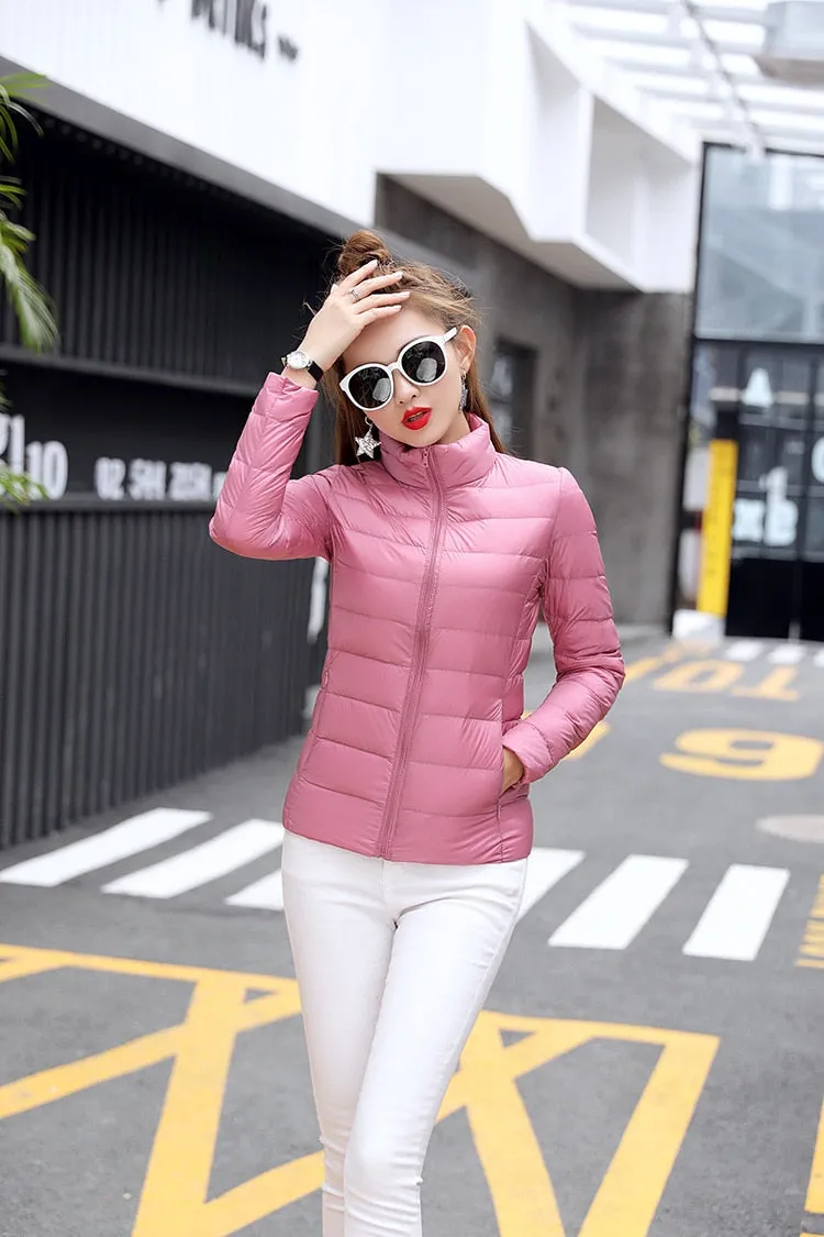 Light Duck Down Puffer Coat