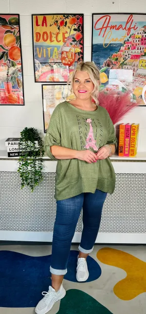 Love At First Sight Top - Khaki