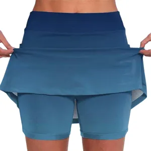 Mardi Gras Skirt Skorts for Womens Elastic High Waisted Workout Tennis Golf Skirts Athletic Running Sports Skirt Shorts