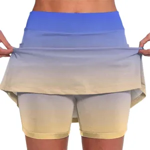 Mardi Gras Skirt Skorts for Womens Elastic High Waisted Workout Tennis Golf Skirts Athletic Running Sports Skirt Shorts