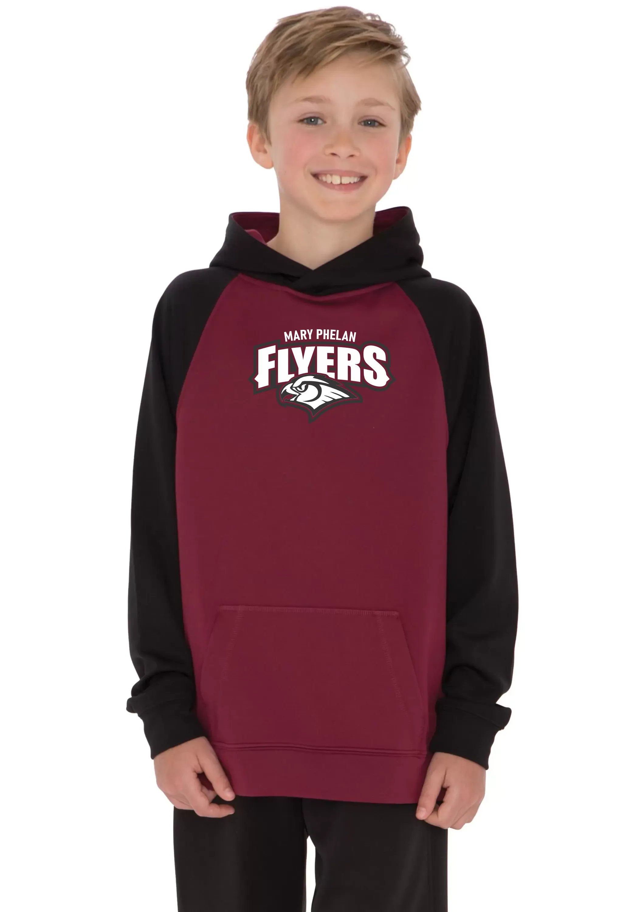 Mary Phelan Youth Two Tone Performance Hooded Sweatshirt