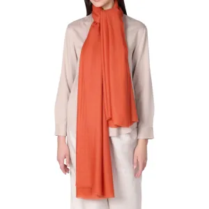 Me and K Twill Cashmere Scarf, Acid Orange
