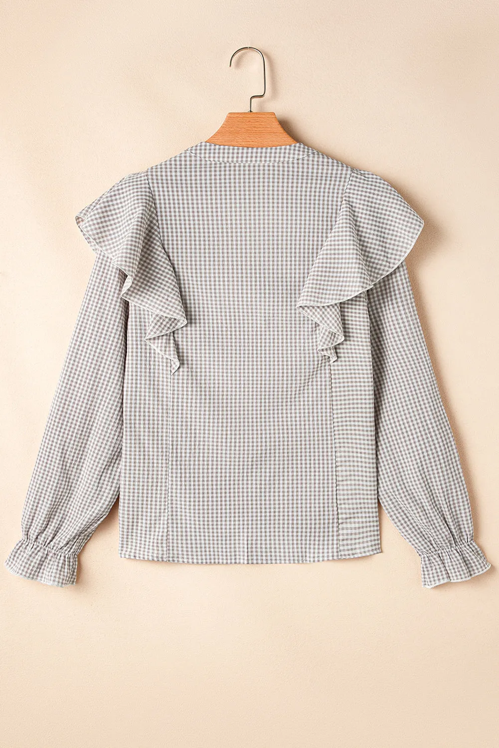 Melanie Flounce Sleeve Ruffled Shirt