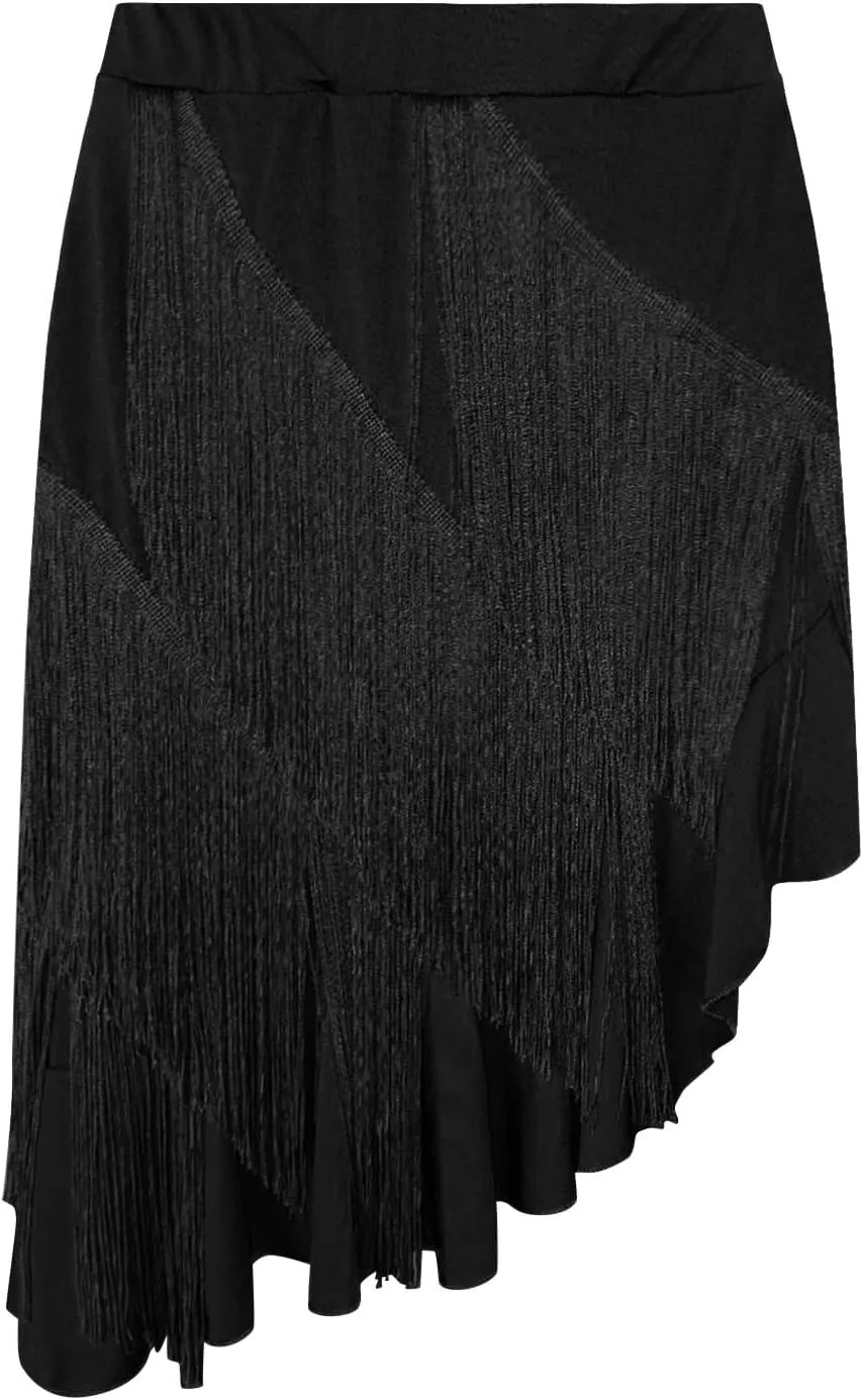 Midi Skirts for Women Skirt New Tassel Skirt Sexy Female Adult Practice Costume Dance Costume Spring Autumn and