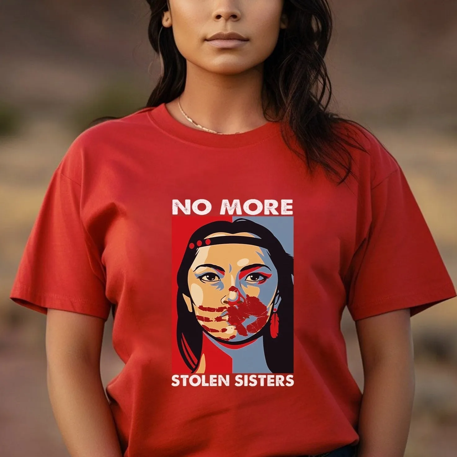 MMIW No More Stolen Sisters Red Hand Unisex T-Shirt/Hoodie/Sweatshirt