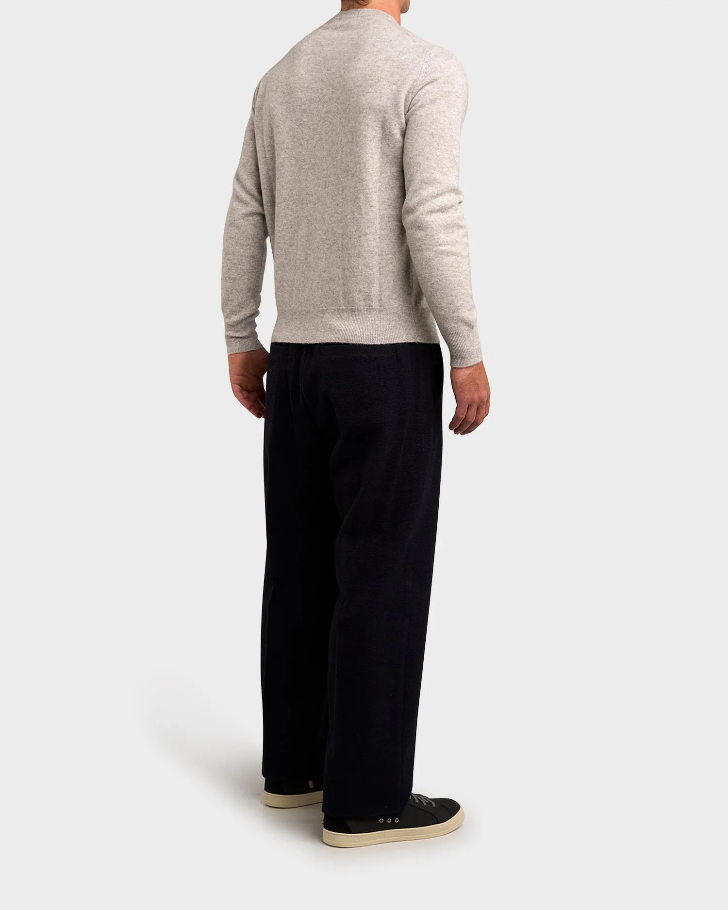 Navy Wool Trousers