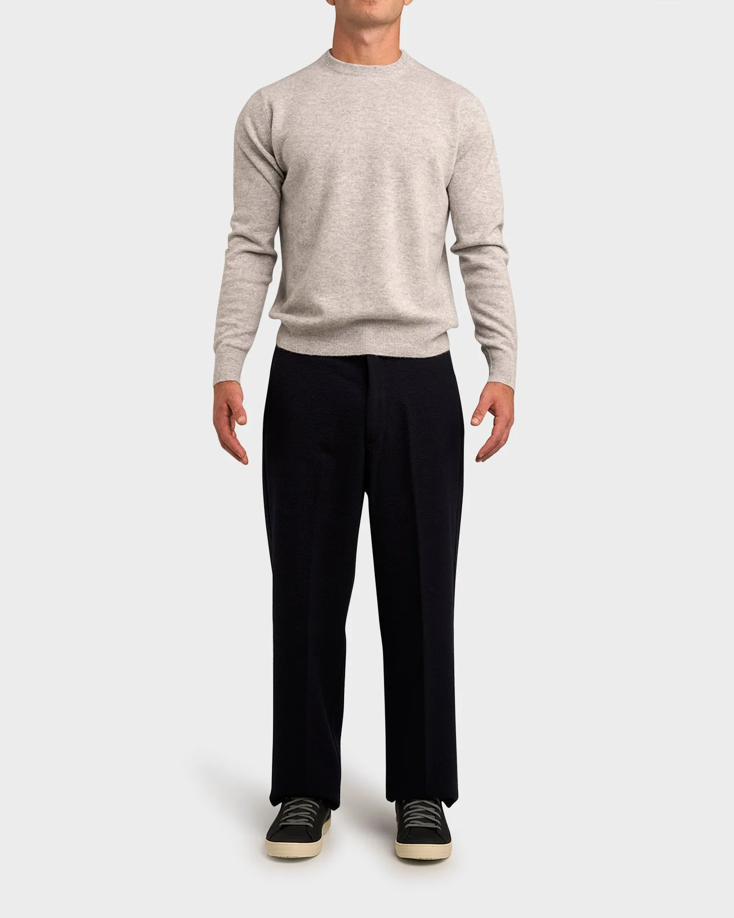 Navy Wool Trousers