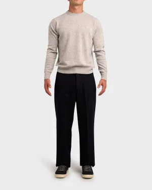 Navy Wool Trousers