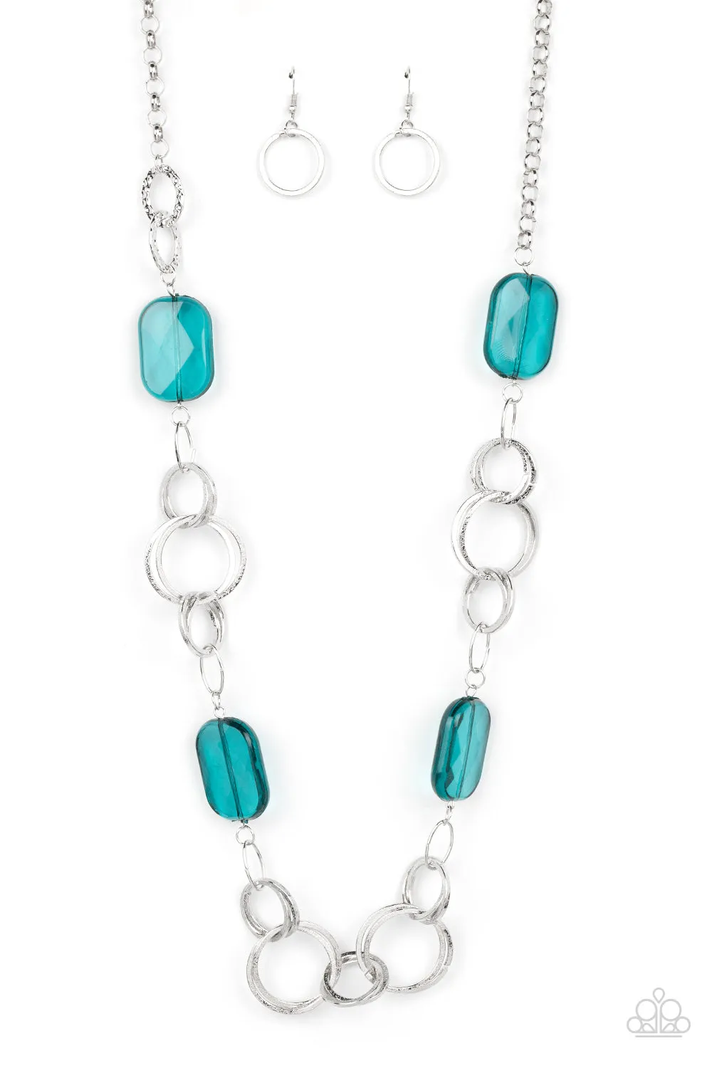 Necklaces Stained Glass Glamour - Blue