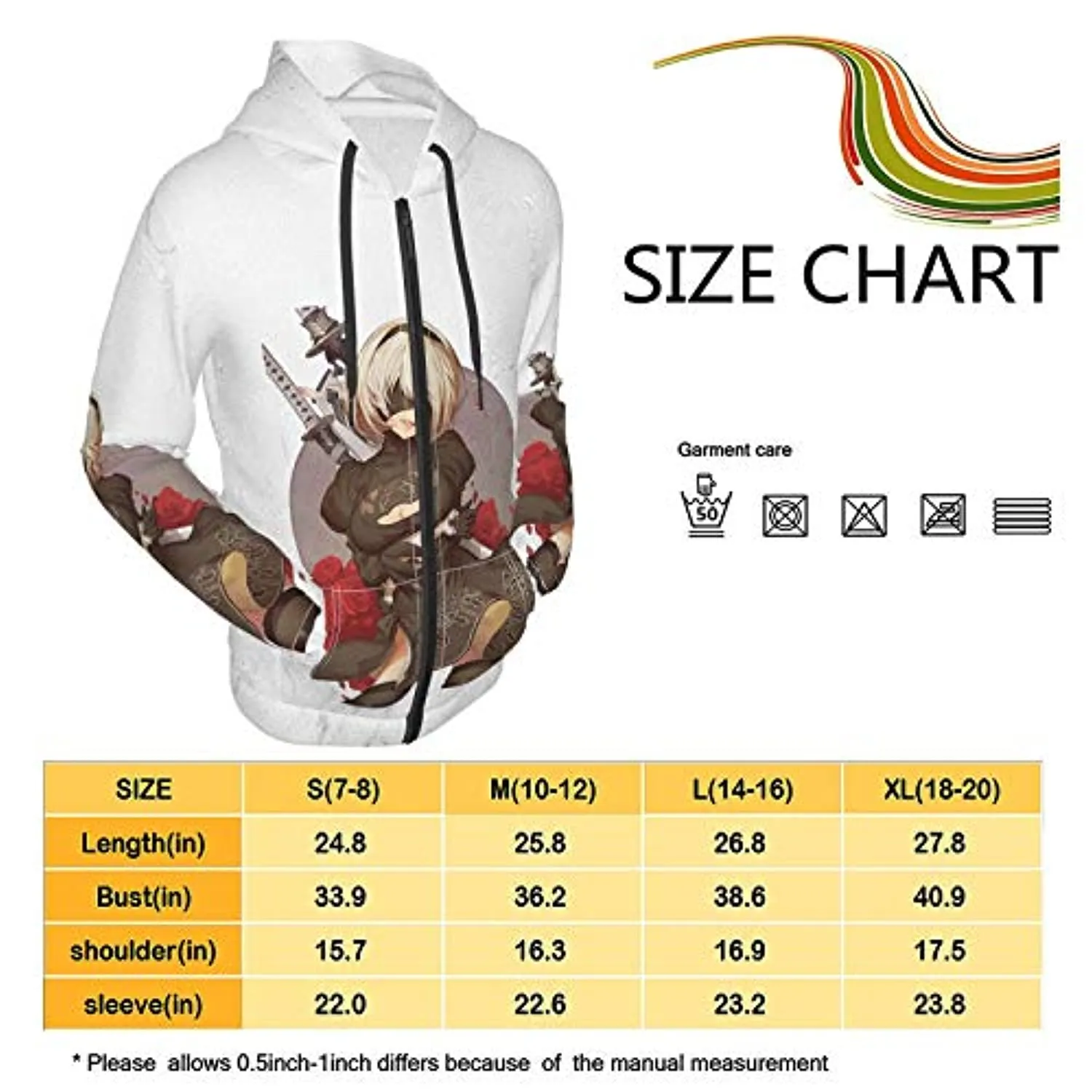 Nier Automata Hoodies - YoRHa No 2 Type B 2B 3D Print Zip Up Hooded Sweater for Teens