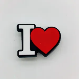 Owllaser 3D Love Heart Charm for Shoe, Romantic and Charming