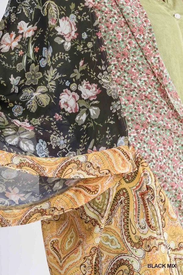 Patchwork Scarves Kimono