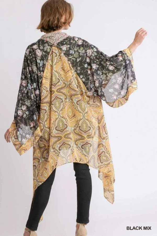 Patchwork Scarves Kimono