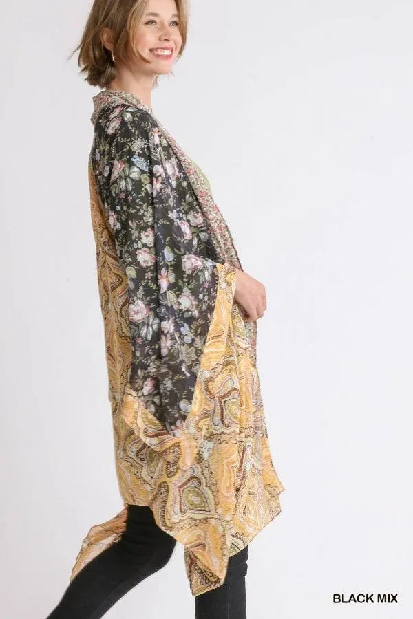 Patchwork Scarves Kimono